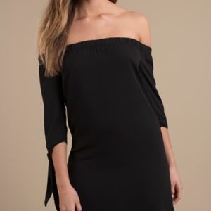 Off the Shoulder mini shift dress